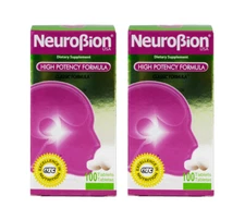 NEUROBION CLASSIC HIGH POTENCY FORMULA 100 TABLETS, Exp. 11/2026  (2 BOXES)