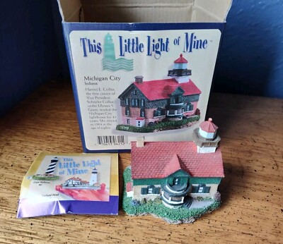 This Little Light of Mine Michigan City, Indiana Collectible Lighthouse CIB Box