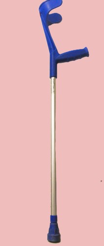 Sport-Stützen/Unterarmgehstützen(1) BLAU-Leichtmetallrohre bis 140kg-Markenqual.