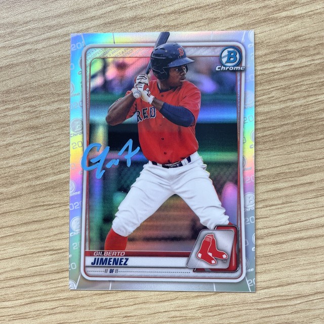 Gilberto Jimenez 2020 Bowman Chrome AUTO IP SIGNED REFRACTOR SOX #137 (QTY.)