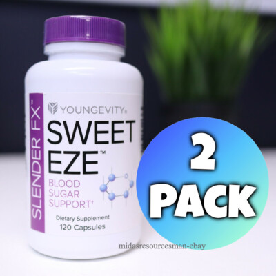 Youngevity Dr. Wallach Slender FX  Sweet Eze   120 capsule ( 2 Pack)