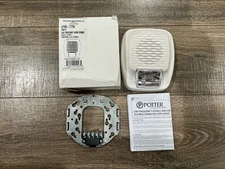 Potter LFHS-177W LFHS Series Low Frequency Horn Strobe, 177Cd, 24VDC, White