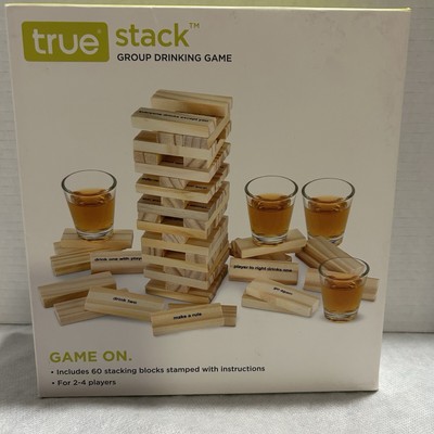 Group Wood Block Building Drinking Party Game. For Those 21 & Older. Stack. Fun