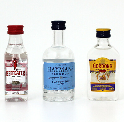 Gin Tasting Set - 3 Miniaturen 5cl - Beefeater - Haymans - Gordons Dry Gin MINI