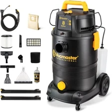 Vacmaster 8 Gallon 5.5 Peak HP Wet Dry Upholstery Shampoo Vacuum Cleaner VAC