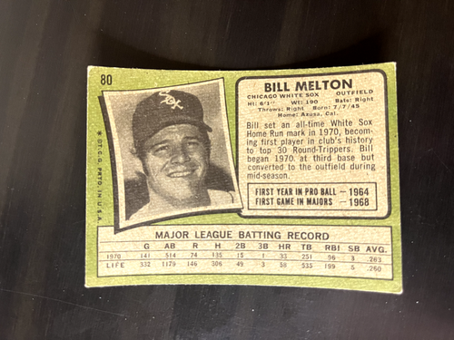 1971 Topps Baseball #1-262. You-Pick Complete-Your-Set. Low Ship. Up to 10% Off - Picture 159 of 501