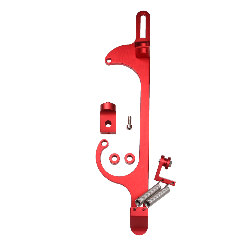 Red Throttle Cable Carb Bracket Carburetor 307 350 SBC Fit For 4160 4150 - Foto 8