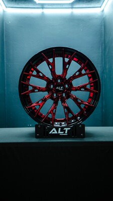 ALT DL10 Chrome Red Gloss Black Barrel Forged Wheels 19x9 20x11