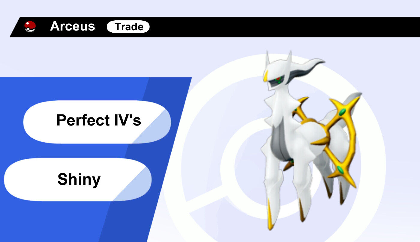 Arceus Package (17x, All Plates, 6IV, Shiny) – Pokemon Brilliant