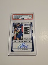 James Morgan Auto Contenders Draft Picks PSA 9 MINT