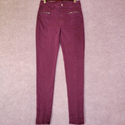 AMERICAN EAGLE Jeans Womens Skinny Plum Denim Zip