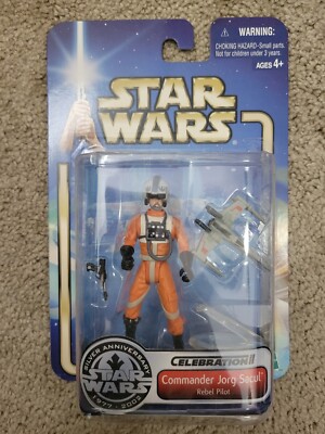 Star Wars Celebration II Jorg Sacul Rebel Pilot Hasbro Figure 25th