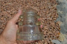 Hemingray 45 clear glass insulator Made in USA 82-45