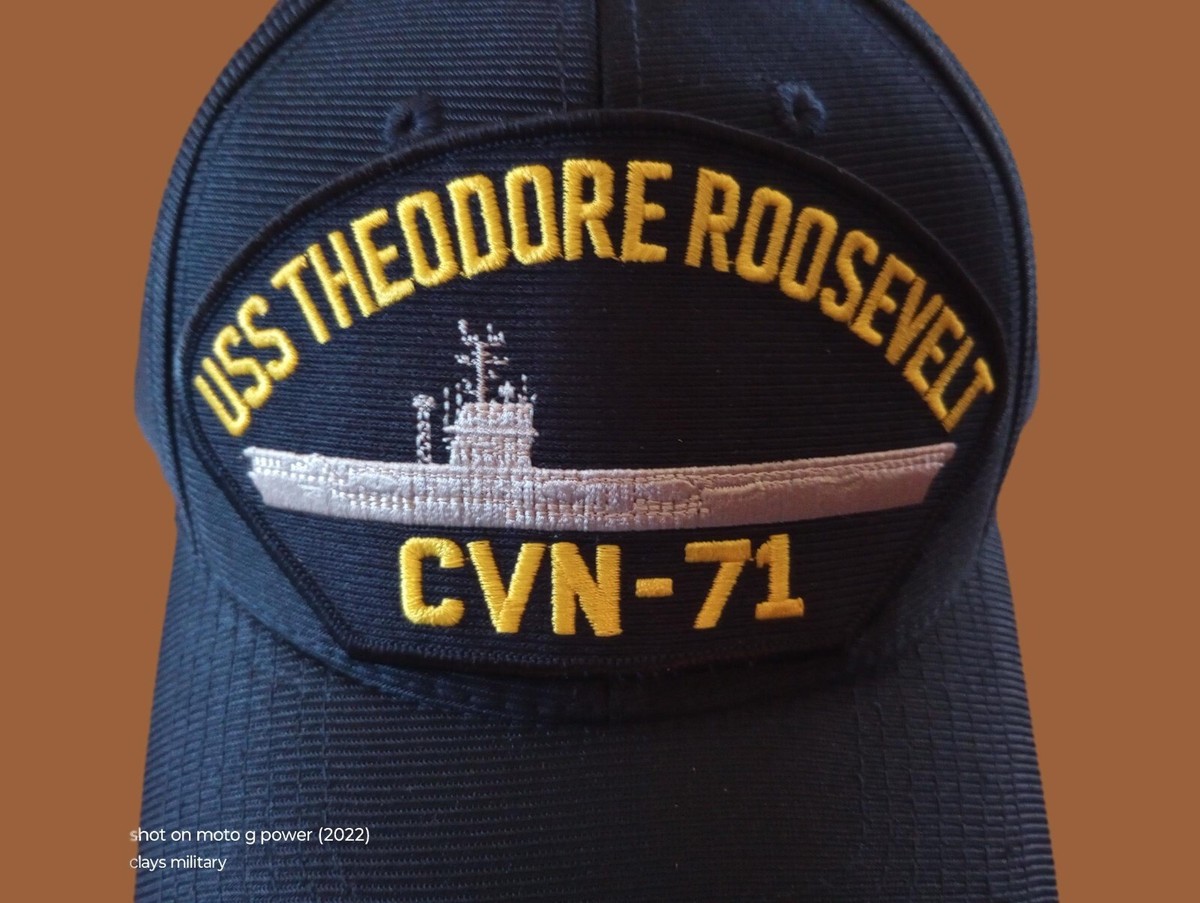 USS THEODORE ROOSEVELT CVN 71 NAVY SHIP HAT U.S MILITARY OFFICIAL