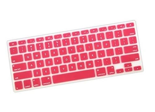 MacBook Keyboard Cover Silicone Skin PINK for MacBook Air 13 Pro 13" 15" 17" - Picture 3 of 3