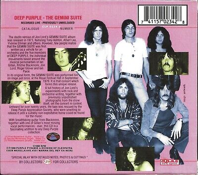 DEEP PURPLE - The Gemini Suite (Purple Pyramid/RPM #CLP 0234 DEEP PURPLE - The Gemini Suite (Purple Pyramid/RPM #CLP 0234