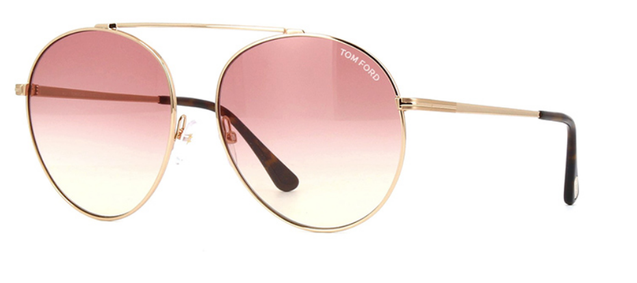 TOM FORD Sunglasses Gold Pink Mirror TF571 28Z 58 16 140 | eBay