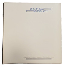 British Fidelity Audio Components Brochure Amplifers Pre Amplifiers Tuners