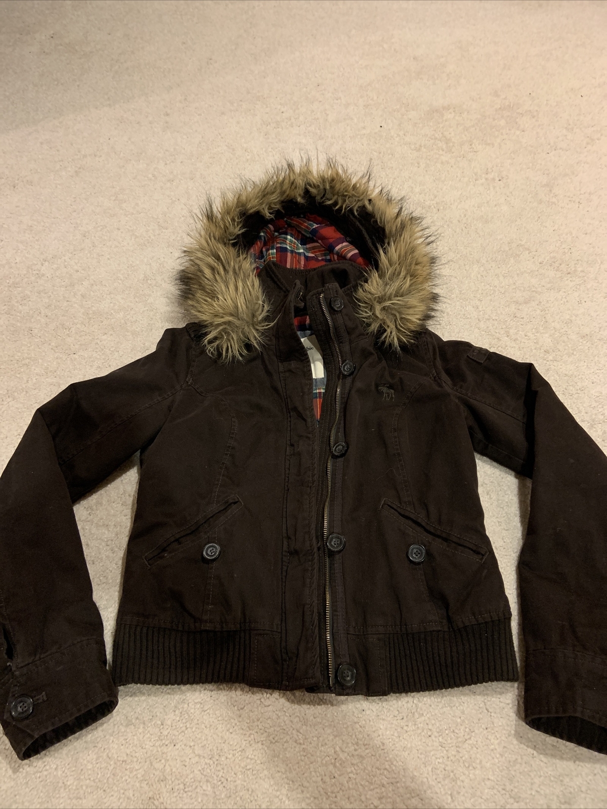 Abercrombie \u0026 Fitch Women Brown Jacket 