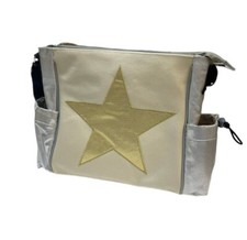 Dante Beatrix Silver/Gold Star Stroller Tote NWT