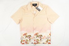 CAMISA ROYALTY BY MALUMA CORAL ROSA PEQUEÑA HAWAIANA HULA NIÑA BOTÓN FRONTAL PARA HOMBRE