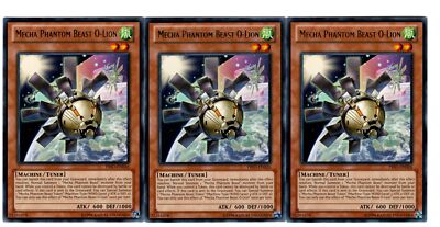 Yugioh- 3X Mecha Phantom Beast O-Lion - Rare - Unlimited - PRIO-EN026 - NM