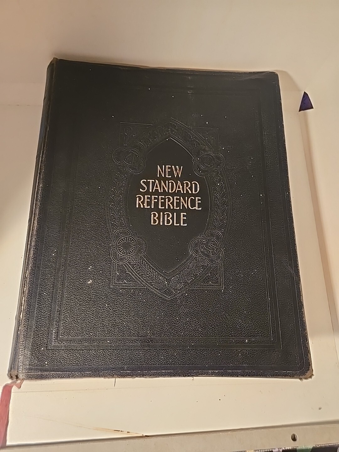 Vintage 1936 Blue Ribbon New Standard Reference Bible Hertel Giant Coffee Table Edition