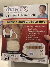 DR-HO'S 2-in-1 Back Relief Belt for Lower Back Pain Relief  Lumbar Support