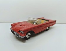 Corgi 215S Ford Thunderbird Vintage Die Cast Red w/ Yellow interior 1962 Toy Car