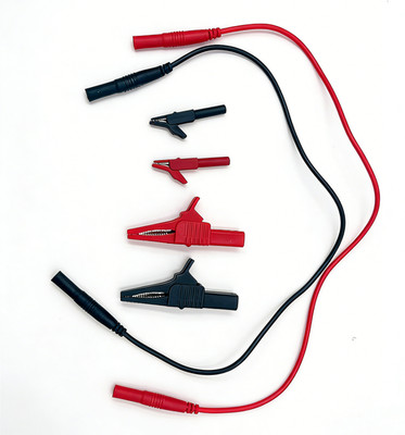 AideTek TLP20193 Shrouded Banana Plug Test Leads set 6pcs Crocodile clips USA