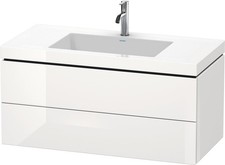Duravit L-Cube Two Drawer C-Bonded Wall-Mount...