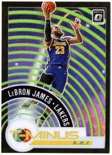 LeBron James 2020-21 Donruss Optic T-Minus 3...2...1 Lime Green Prizm #'d /149