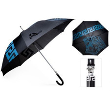 Versace Umbrella Limited Fragrance Collection 31" Large Umbrella Black/Blue