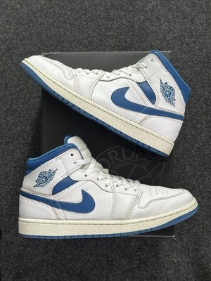 Nike Jordan 1 Mid 44,5 Weiß Blau