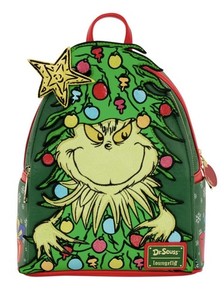 ‼️SALE‼️Bioworld Grinch Backpack NWOT Loungefly Dr. Seuss How the Grinch Stole Christmas! Light-Up  main image 4
