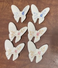 Vintage Lasting Products Inc Butterfly Wall Set of 6 Handpainted Butterflies USA