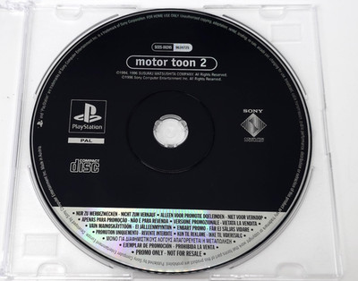 Motor Toon 2 PS1 Promo-Spiel NFR Sony PlayStation 1