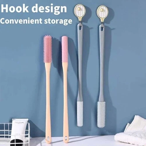Toe Gap Cleaning Brush, Foot Scrubber in Shower, Long Handle Silicone Foot Brush - Picture 4 of 17