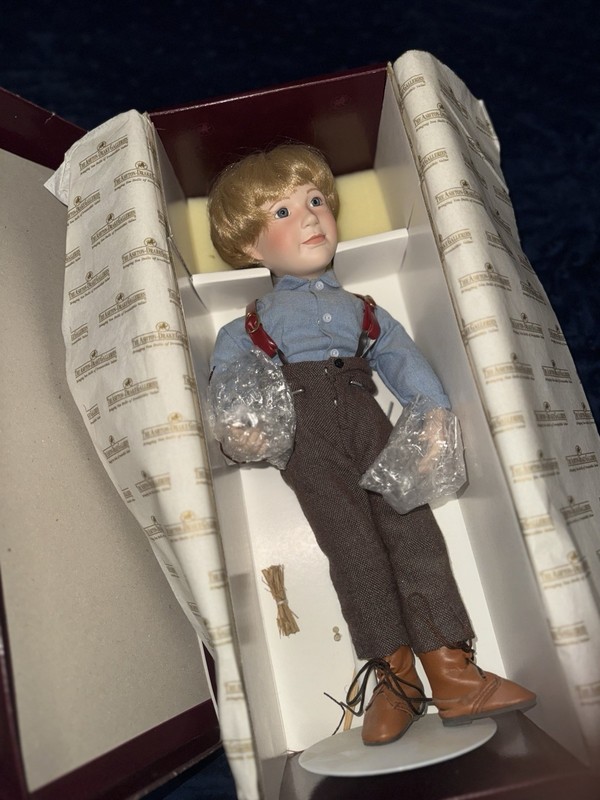 Ashton Drake Little House on the Prairie Almanzo Porcelain Doll 1993 New w/COA!