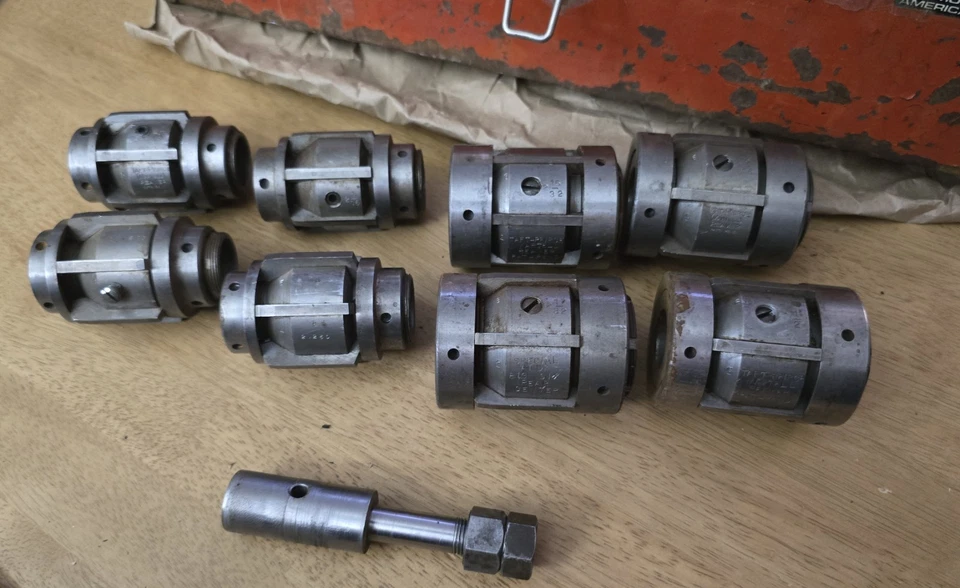 TAFT PEIRCE BIG SIX REAMER SET 2 1/16" to 2 9/16" Expanable Reamer 8 Piece Set - Image 2 of 4