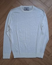 Statham Vintage New York 1954  Mens White Sweater Size Large Jumper