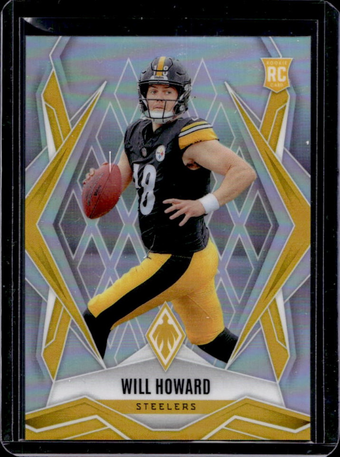 2025 Phoenix Will Howard RC Silver Rookie #165 Steelers