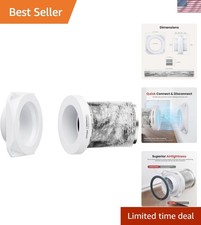 Magnetic Dryer Vent Coupling FR ABS V-0 Dryer Vent Connector Kit Airtight Sea...