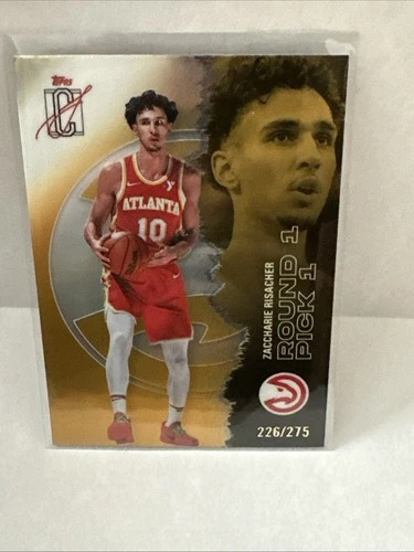 2025-26 Topps Signature Class ZACCHARIE RISACHER #/275 YELLOW CHROME REFRACTOR