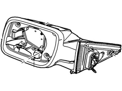 Genuine Ford Mirror Outside DB5Z-17682-UK