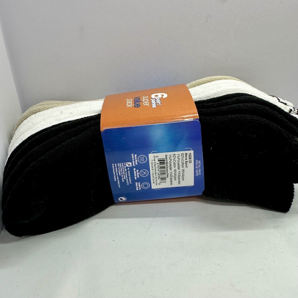Lot De 3 Paires De Chaussettes Basses FootJoy ComfortSOF Pour Homme Golfeur - Taille 7-12, Blanc, Neuf