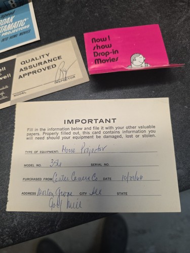 Vintage Bell& Howell Model 356A Autoload Reel to Reel 8 MM Movie Projector - Picture 16 of 24