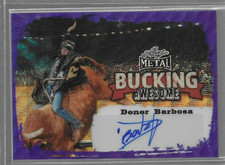 DENER BARBOSA 2024 Leaf PBR Professional Bull Riders Bucking Awesome Auto /15
