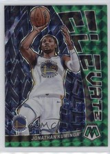 2022-23 Panini Mosaic Elevate Green Mosaic Prizm Jonathan Kuminga #14 0i1b