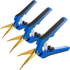 GROWNEER 3 Packs 6.5 Inch Pruning Shears with Curved Blades Trimming Scissors Fo